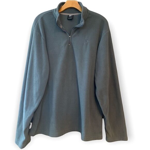 Starter L Men’s NWT Gray Fleece Long Sleeve 1/4 Zip Pullover Outdoor Jacket - Picture 1 of 7